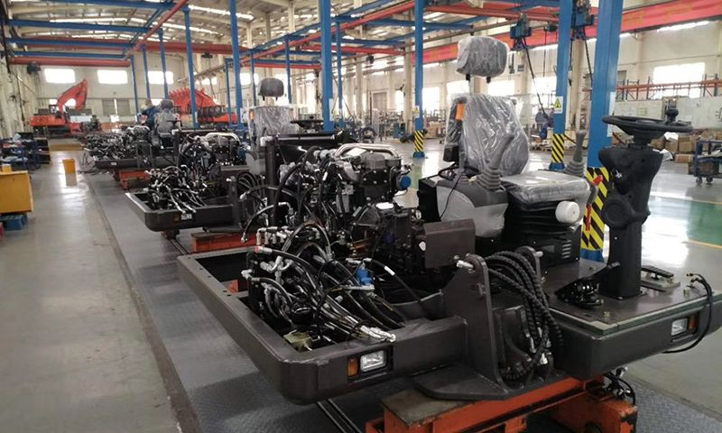 Ligne de production de chariots élévateurs