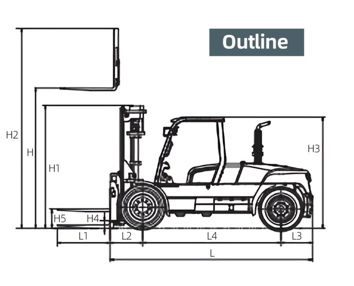 Chariot élévateur à combustion interne, FK11-12T