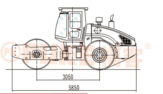 Rouleau compresseur monocylindre, FK-212D