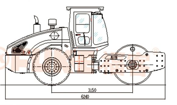 Rouleau compresseur monocylindre, FK-220D