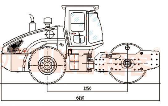 Rouleau compresseur monocylindre, FK-226D