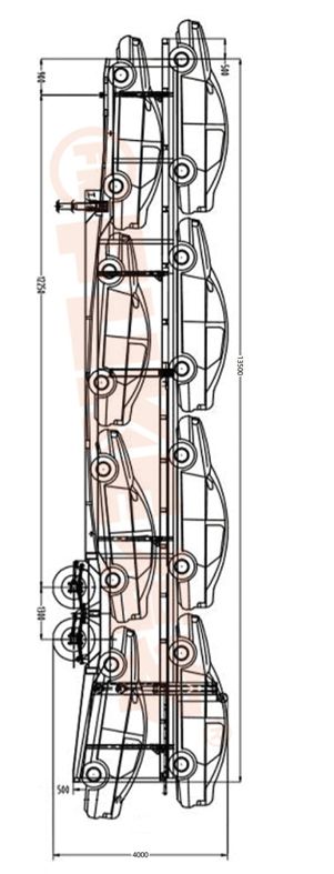 Semi-remorque porte-voitures, FK35-1302G