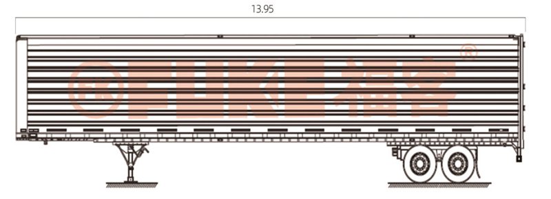 Semi-remorque à caisse fermée, FK35-1306G