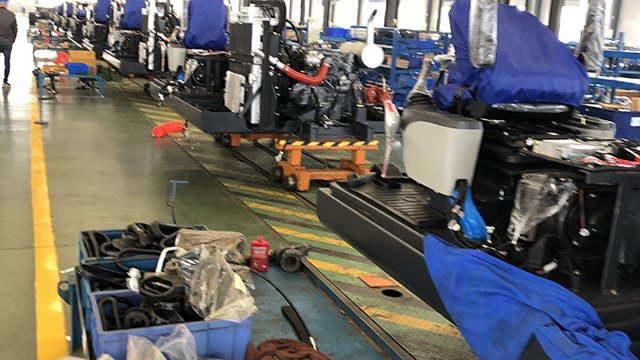 Ligne de production de chariots élévateurs