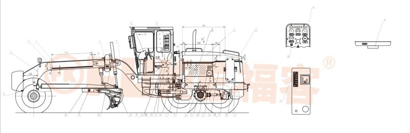 Niveleuse / Niveleuse à moteur, FK-160