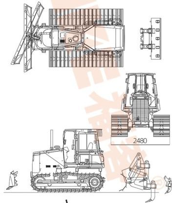 Bulldozers sur chenilles, FK14-086T