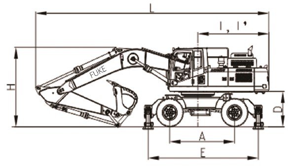 Pelle sur pneus, FK320-9L